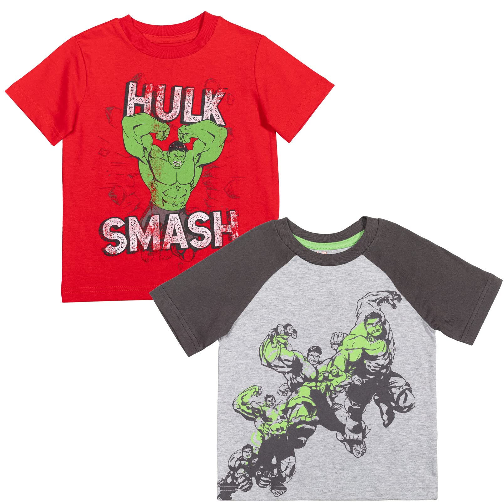 Marvel 2 Pack T-Shirts Toddler to Big Kid Sizes (2T - 18-20)